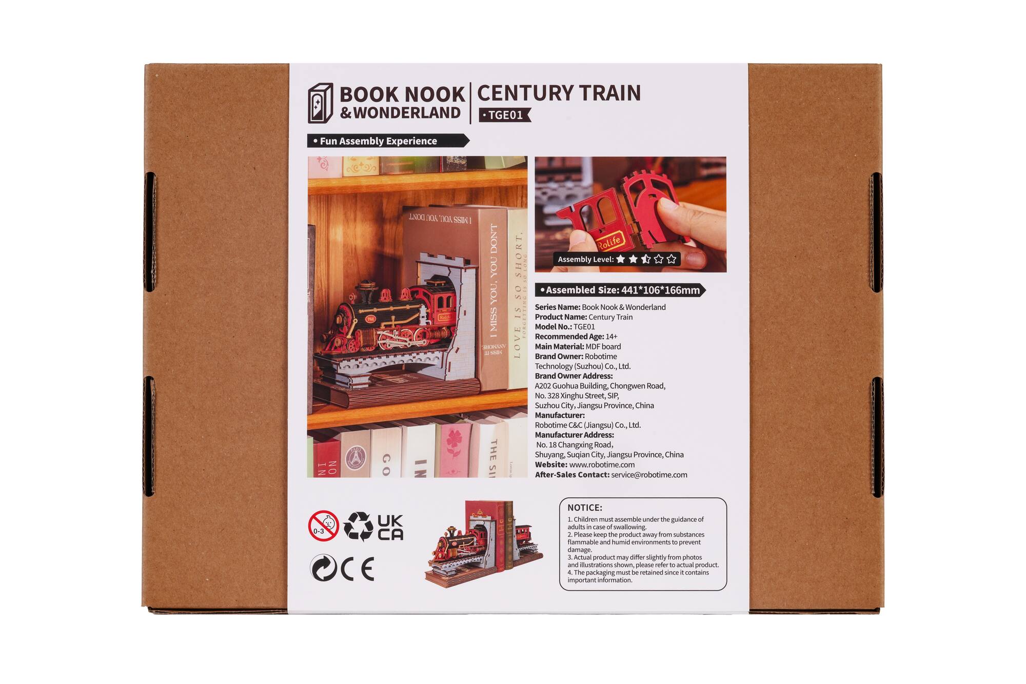 Rolife® Wonderland Century Train Book Nook Kit